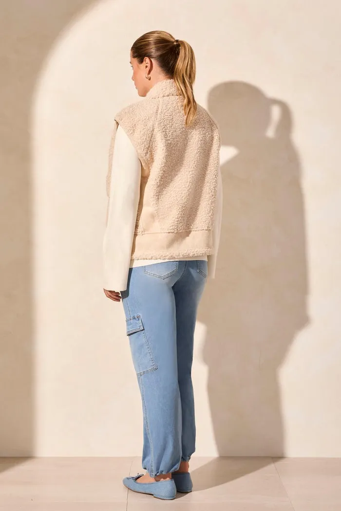 Sleeveless Sherpa Vest sold by Revolution Boutique product image thumbnail 2