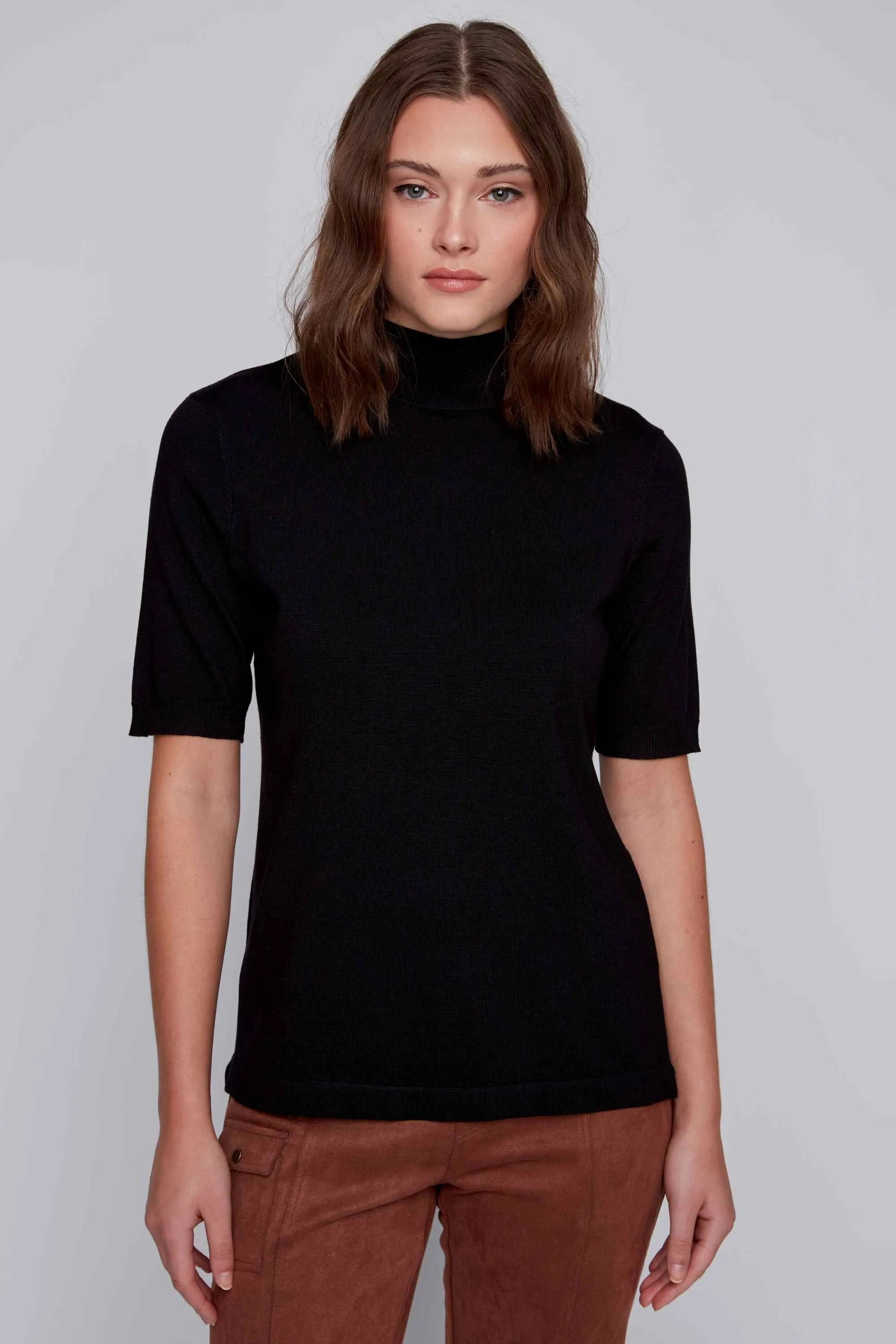 Mock Neck Knit Top sold by Revolution Boutique