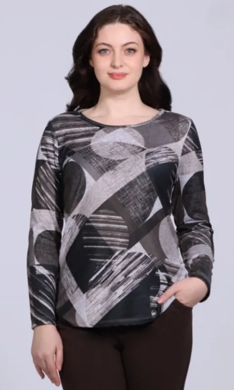 Heathered Round Neck Top sold by Revolution Boutique