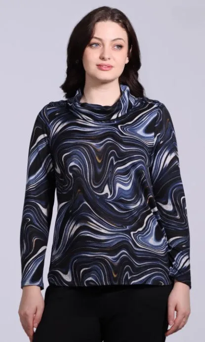 Cowl Neck Button Detail Top sold by Revolution