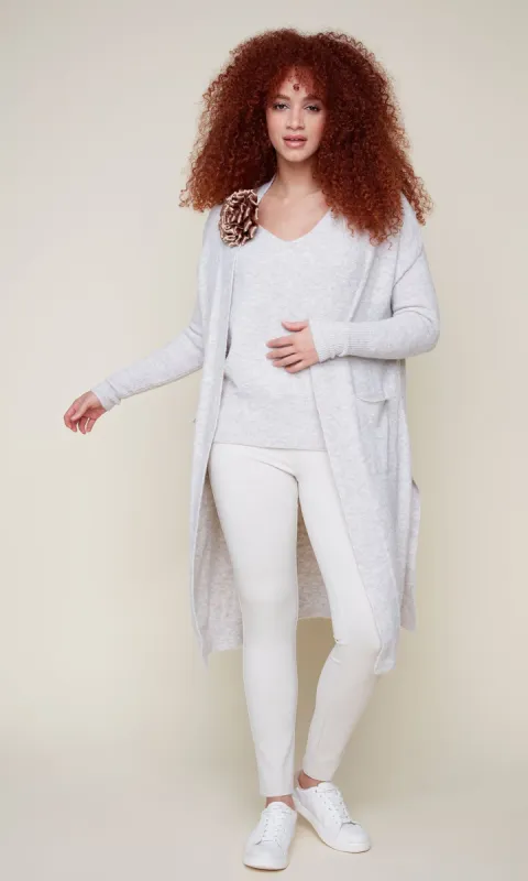 Heathered Long Duster Cardi sold by Revolution Boutique