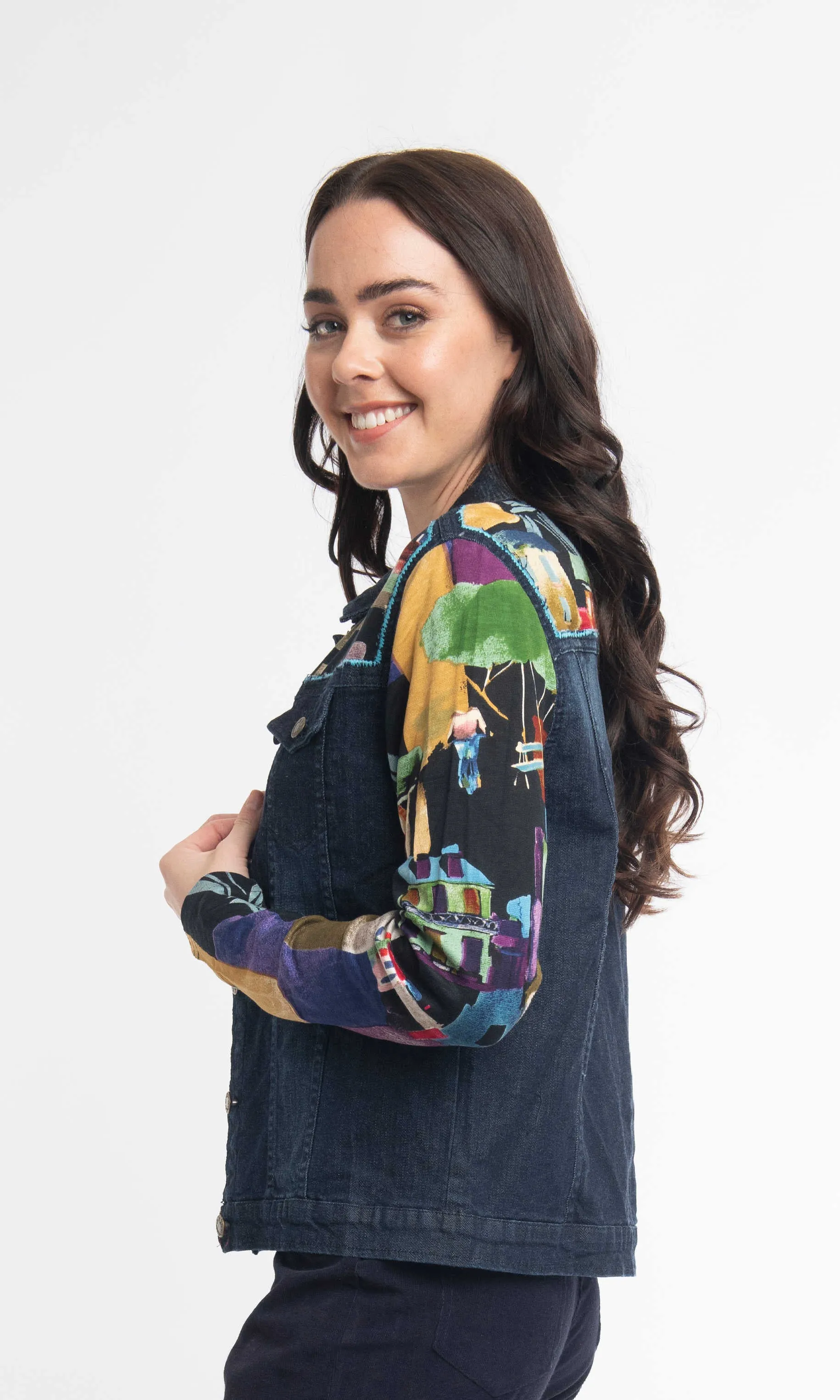 Denim Style Mixed Media Jacket sold by Revolution product image thumbnail 3