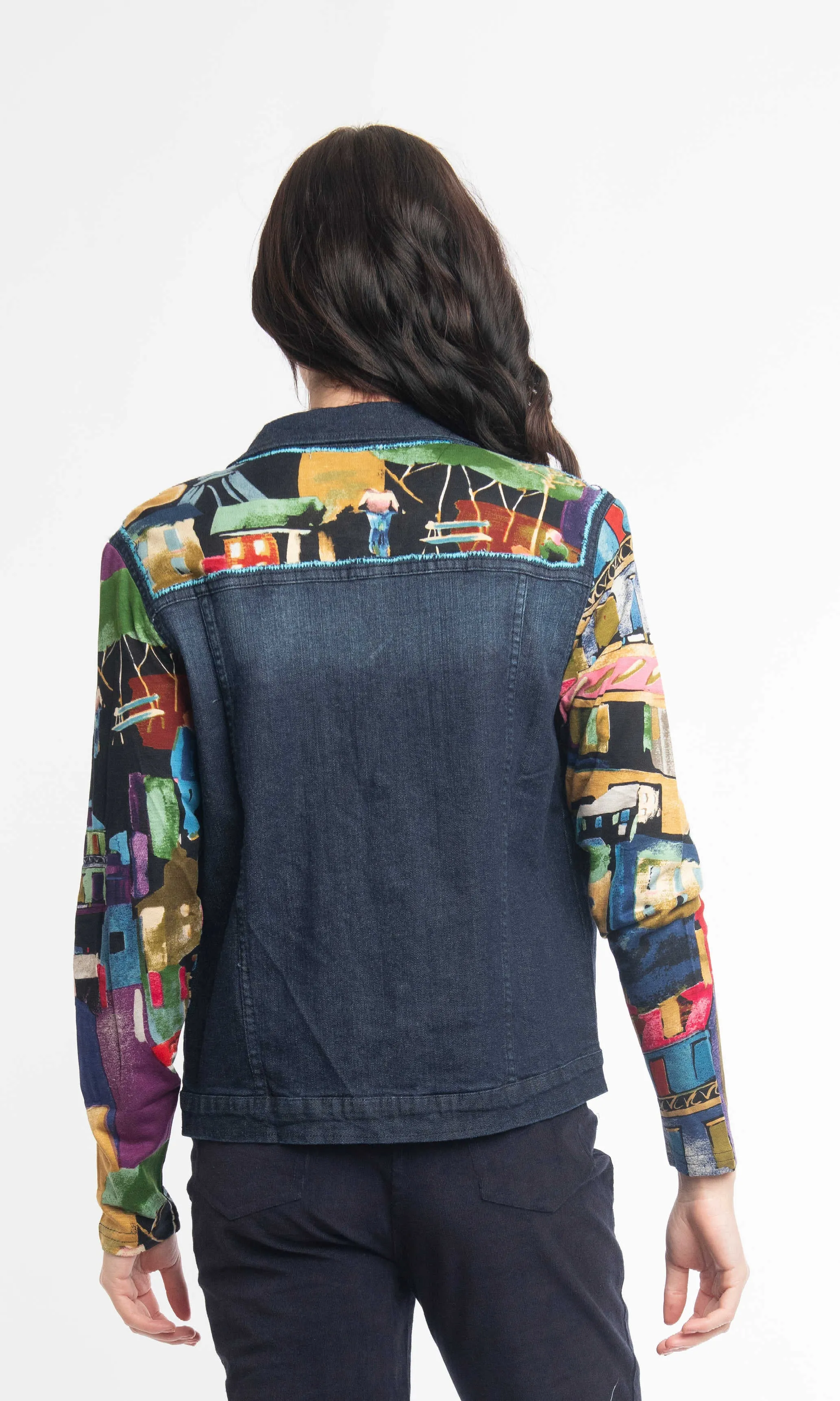 Denim Style Mixed Media Jacket sold by Revolution product image thumbnail 2