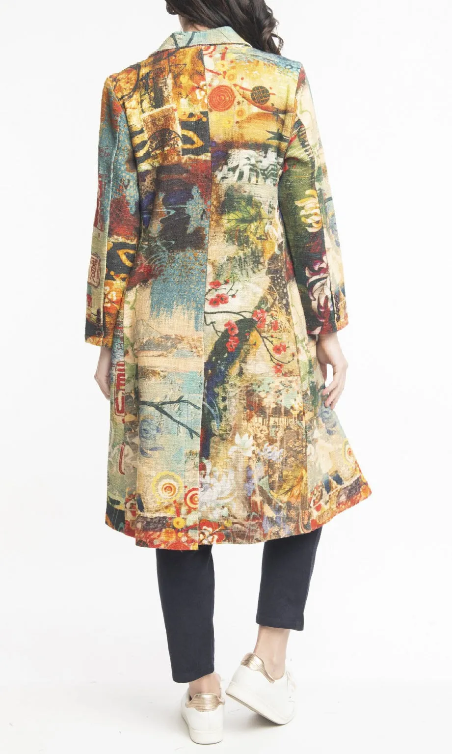 Long Lined Lapel Coat sold by Revolution Boutique product image thumbnail 2