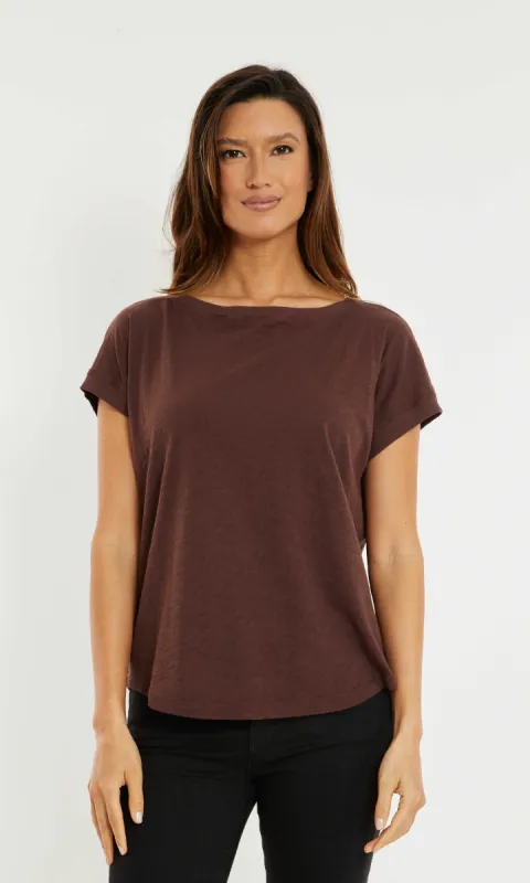 Boatneck Muscle Style Tee sold by Revolution