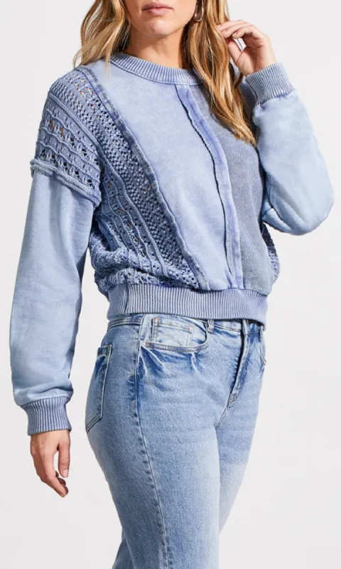 Mixed Media Raglan Pullover sold by Revolution Boutique