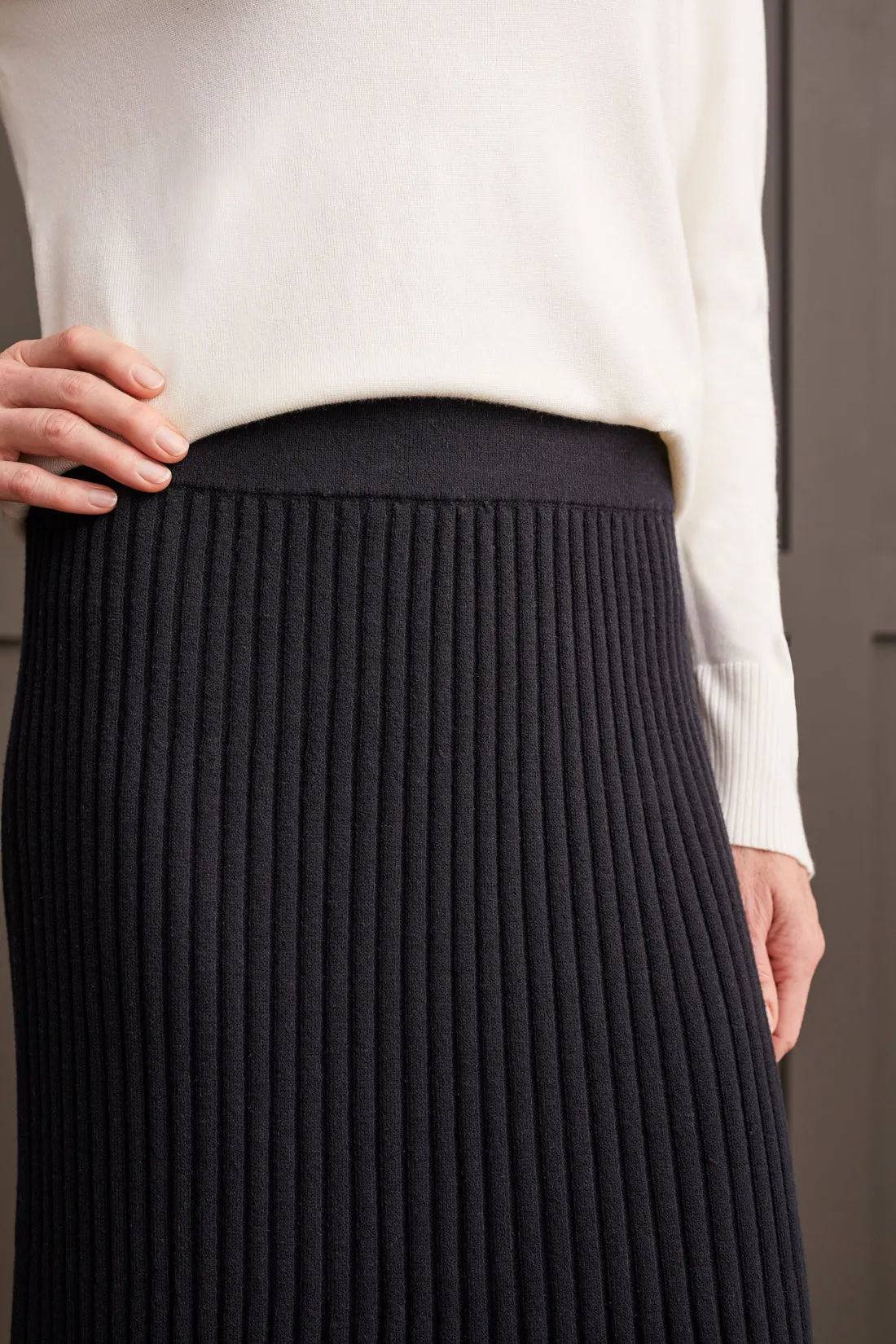 Midi Rib Sweater Skirt sold by Revolution Boutique product image thumbnail 3