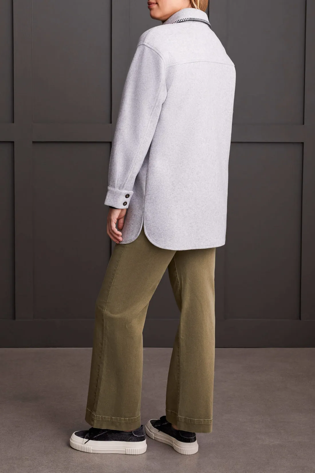 Blanket Stitch Button Up Coat sold by Revolution Boutique product image thumbnail 2