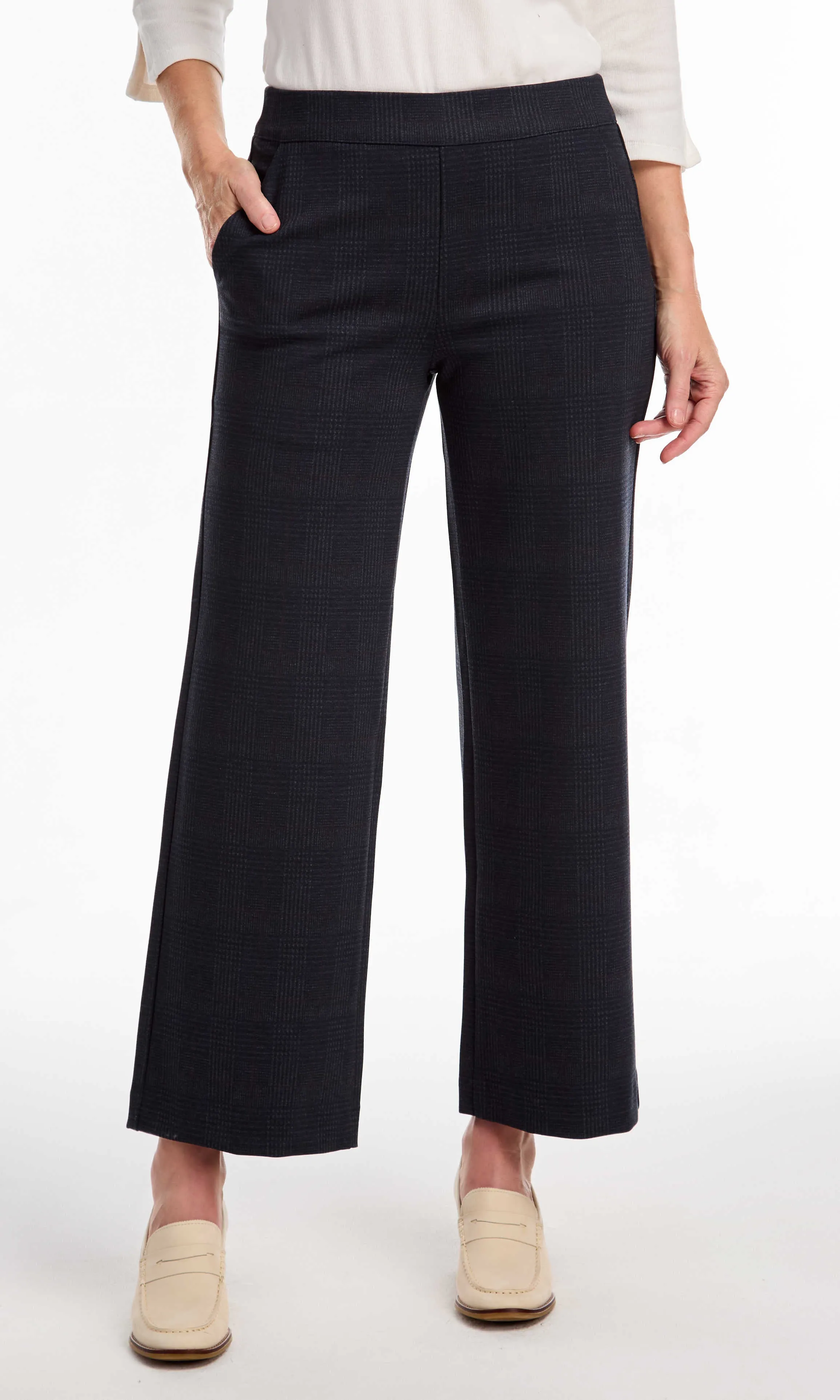 Pull On Plaid Ankle Pant sold by Revolution Boutique