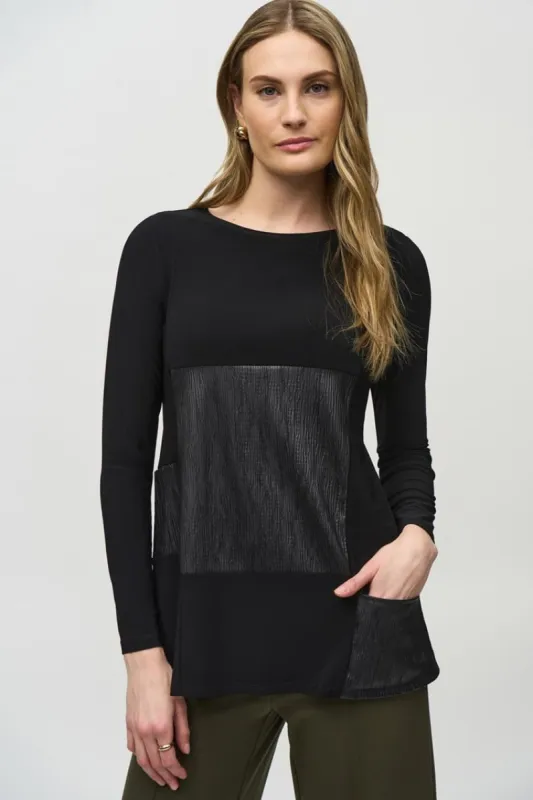Ribkoff Leatherette Tunic Top sold by Revolution