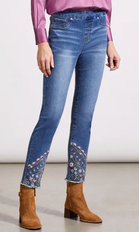 Pull On Embroidered Denim sold by Revolution Boutique