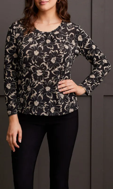 U Neck Shirring Detail Top sold by Revolution Boutique