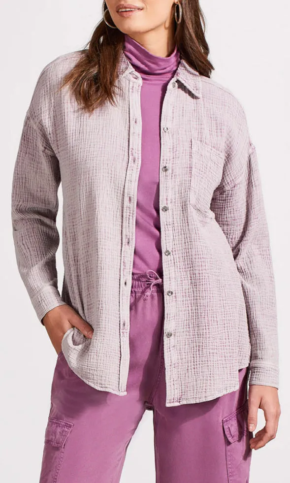 Cotton Gauze Button Down Shirt sold by Revolution Boutique product image thumbnail 2