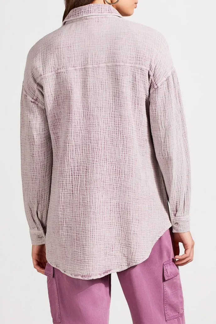 Cotton Gauze Button Down Shirt sold by Revolution Boutique product image thumbnail 4