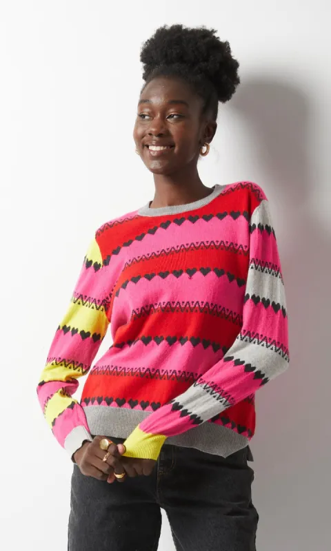 Cashmere Hearfelt Sweater sold by Revolution Boutique