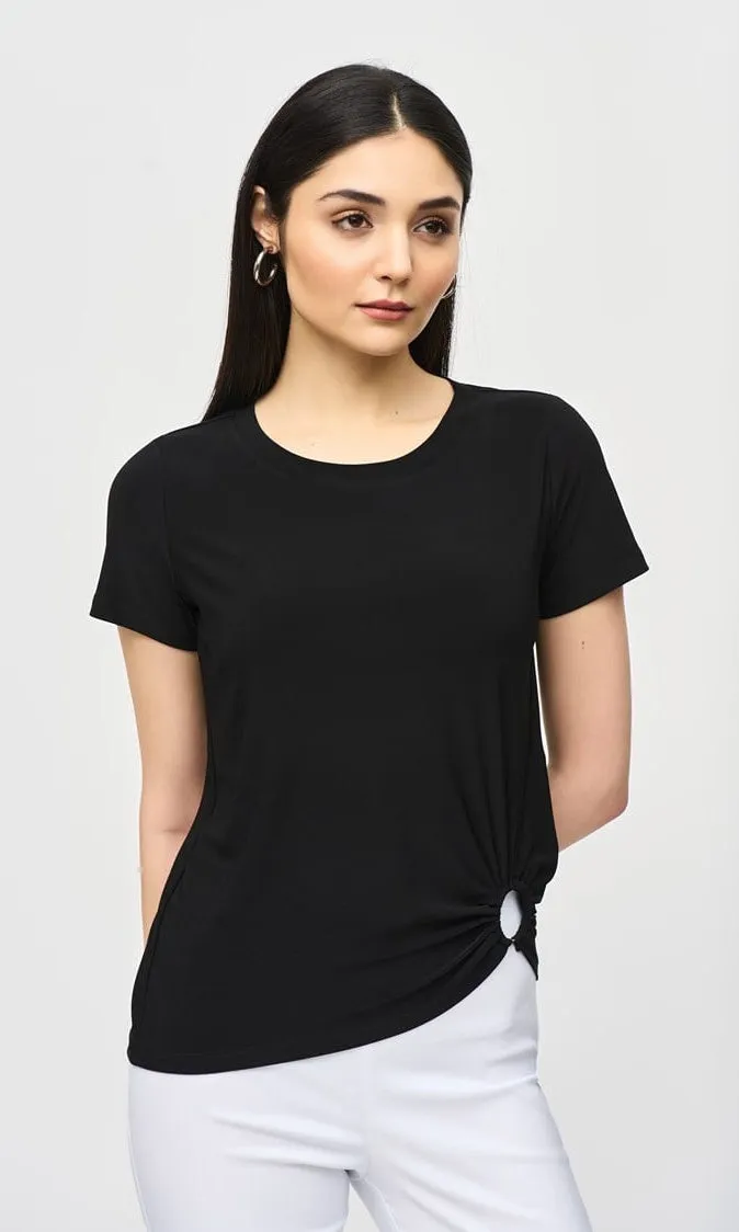 Ribkoff Ring Detail Drape Top sold by Revolution