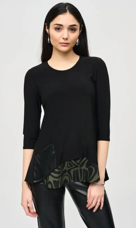 Ribkoff Pleather Pocket Top sold by Revolution