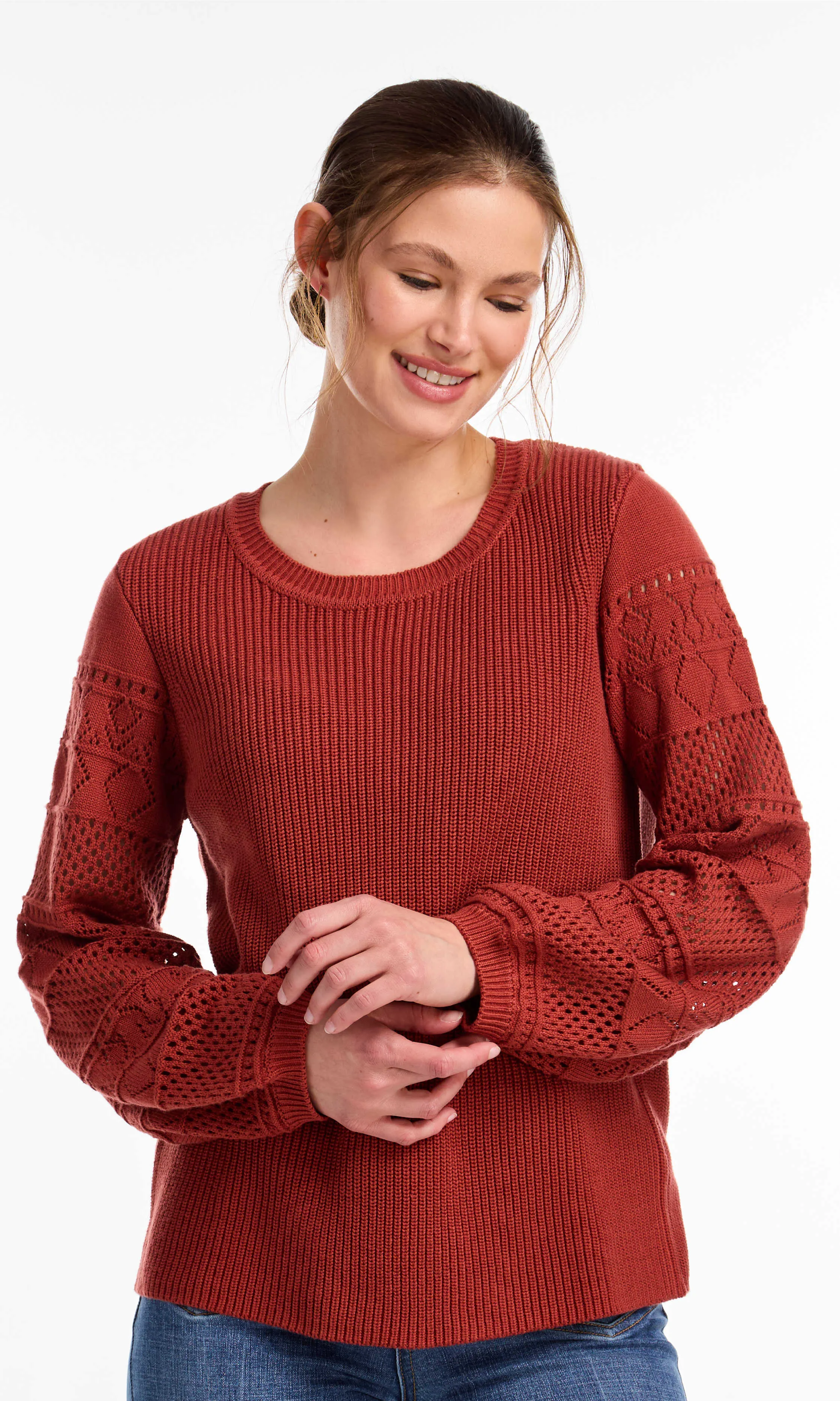 Puff Sleeve Detail Sweater sold by Revolution Boutique product image thumbnail 2