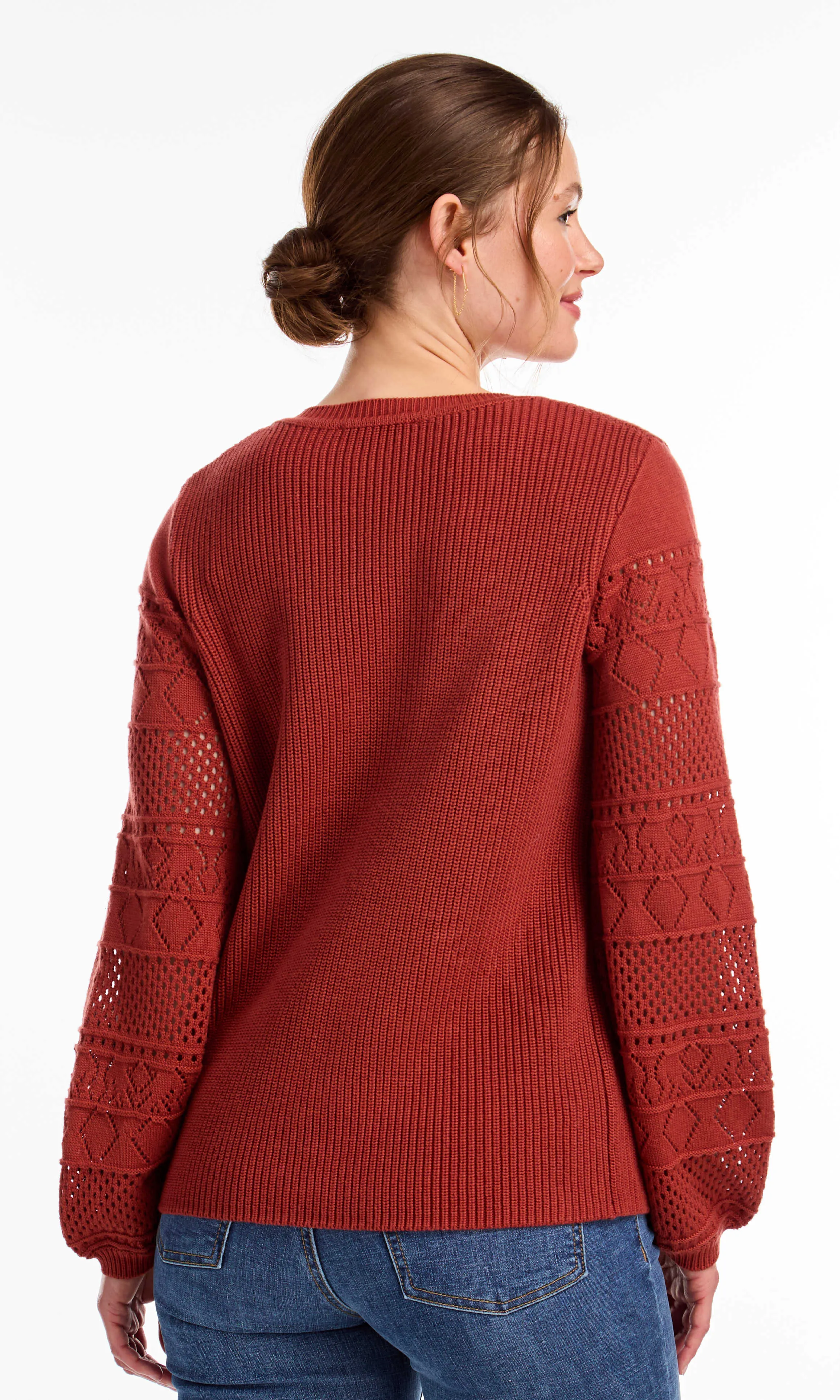 Puff Sleeve Detail Sweater sold by Revolution Boutique product image thumbnail 4