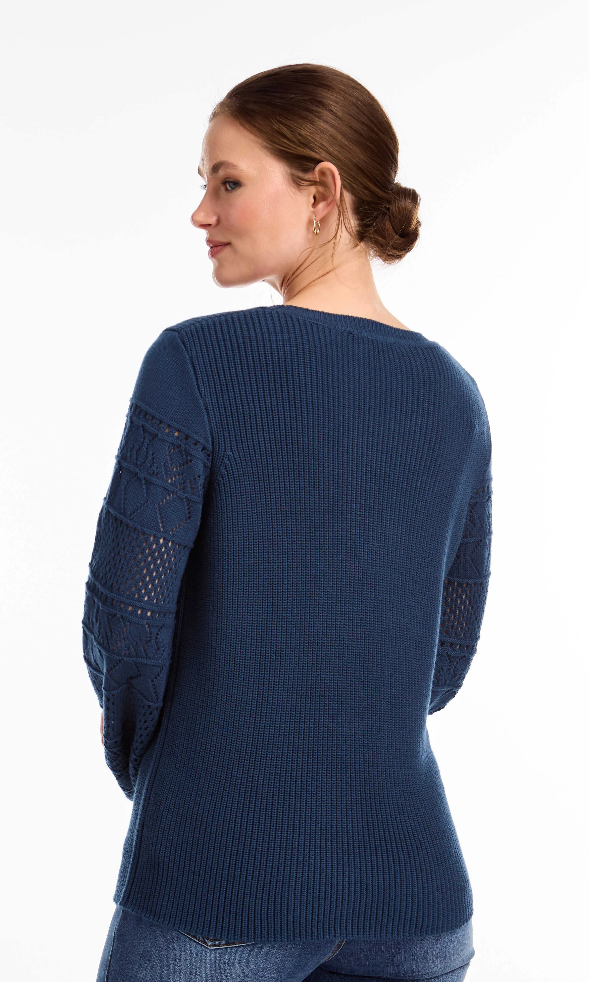 Puff Sleeve Detail Sweater sold by Revolution Boutique product image thumbnail 3