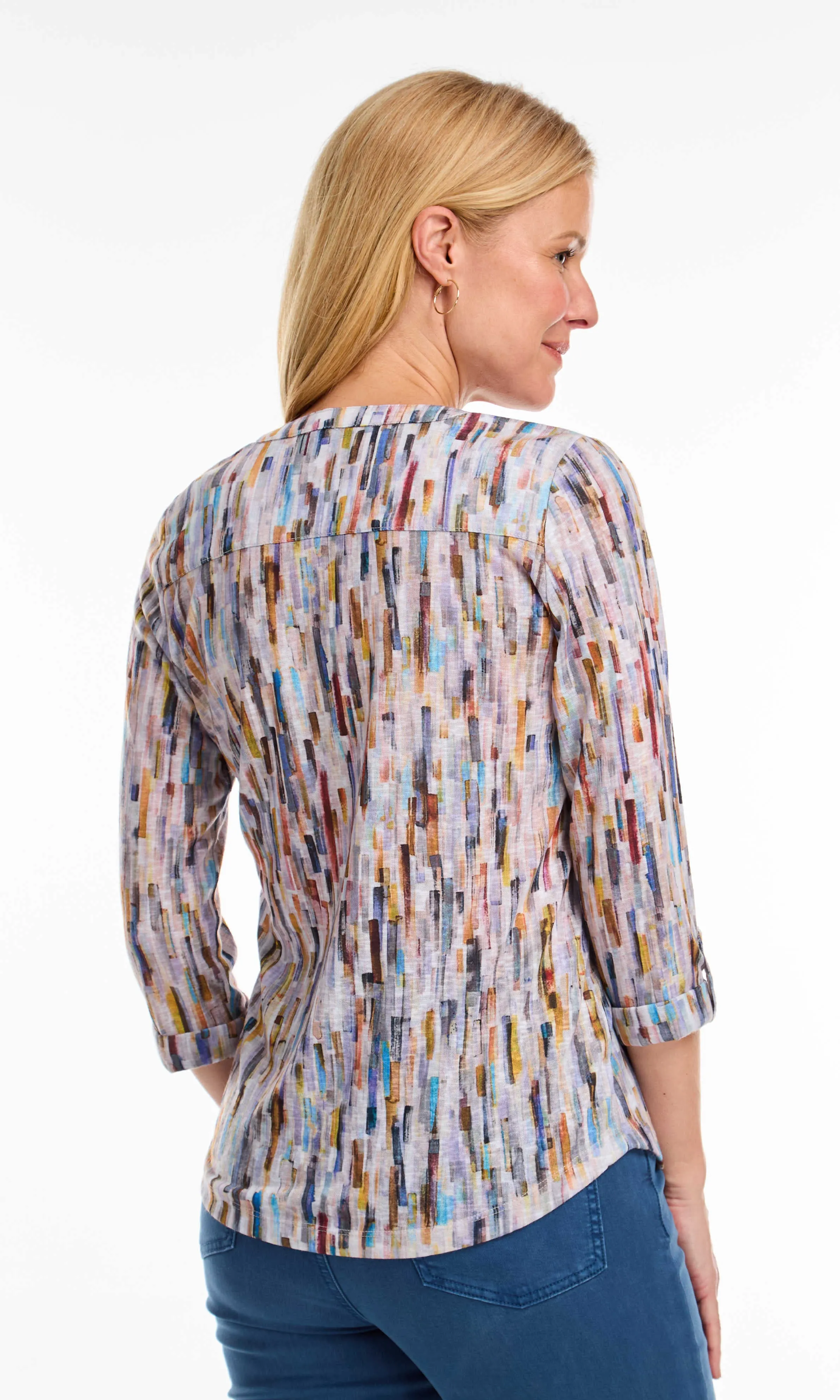 Abstract Henley Top sold by Revolution Boutique product image thumbnail 2