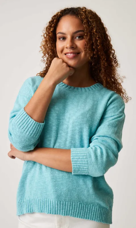 Cotton Drop Shoulder Sweater sold by Revolution Boutique