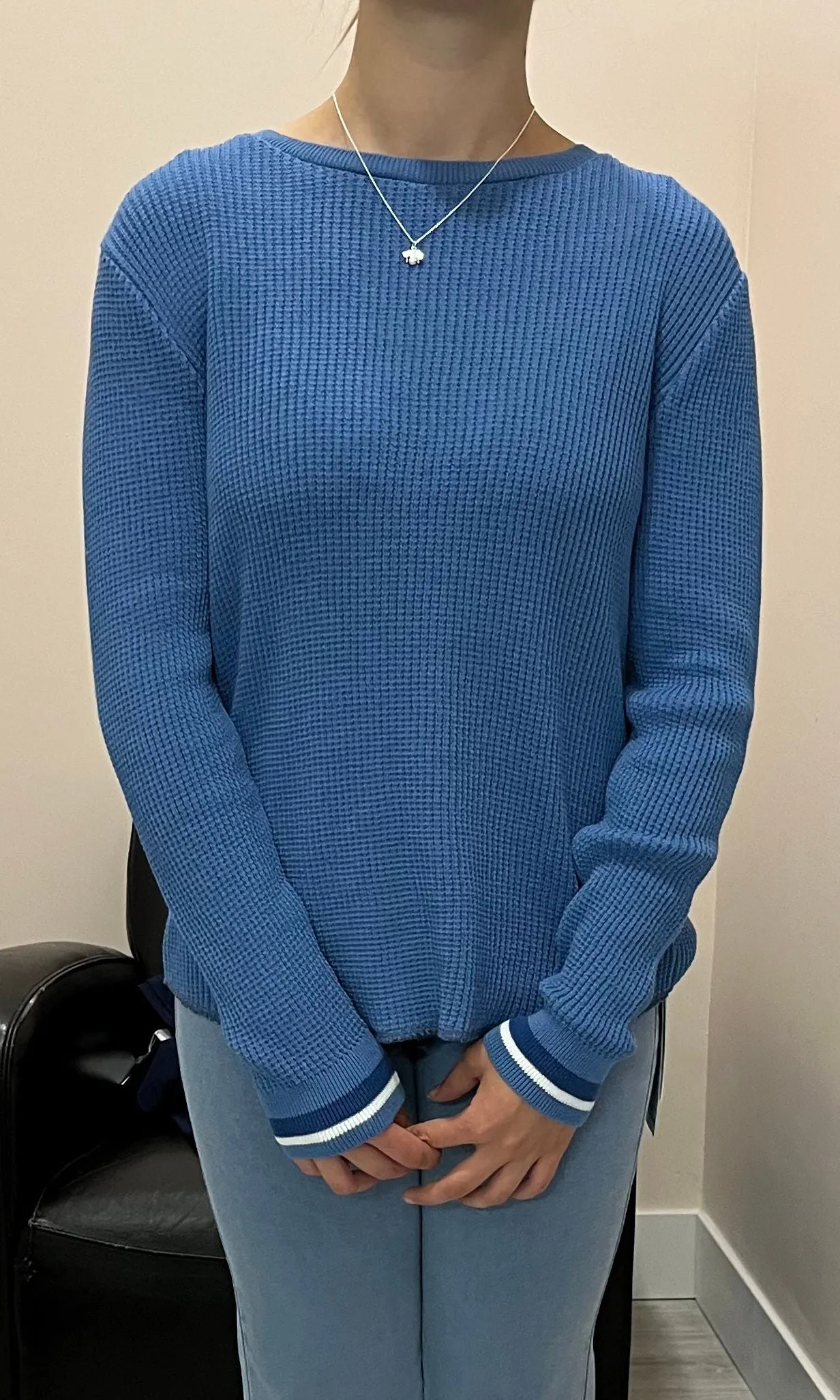 Cotton Waffle Knit Sweatshirt sold by Revolution product image thumbnail 3