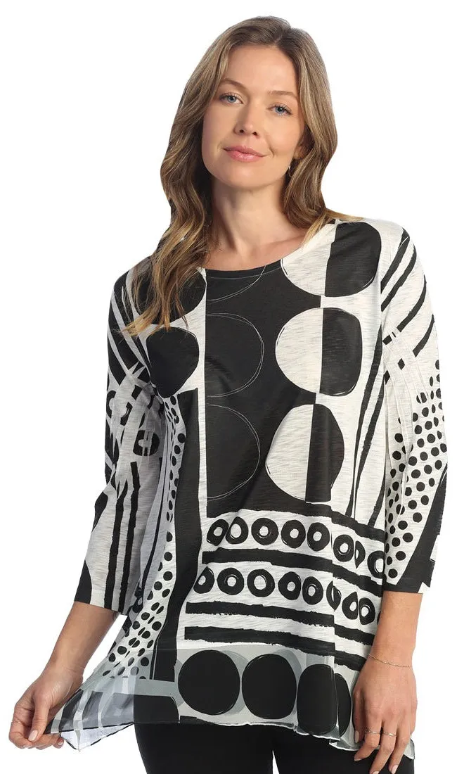 Mesh Hem Tunic Top sold by Revolution