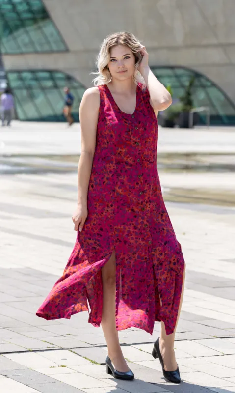 Button Down Tie Back Dress sold by Revolution Boutique