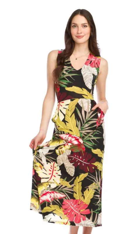 Tropical Print Maxi Dress sold by Revolution