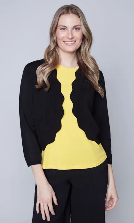 Scalloped Hem Bolero sold by Revolution