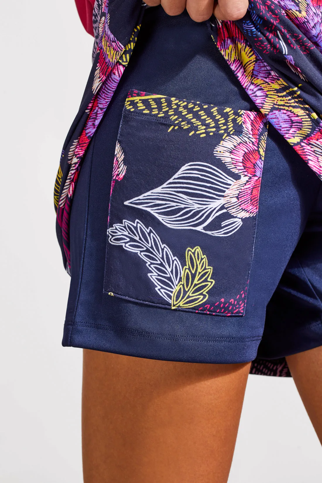 Floral Pull On Skort sold by Revolution Boutique product image thumbnail 3