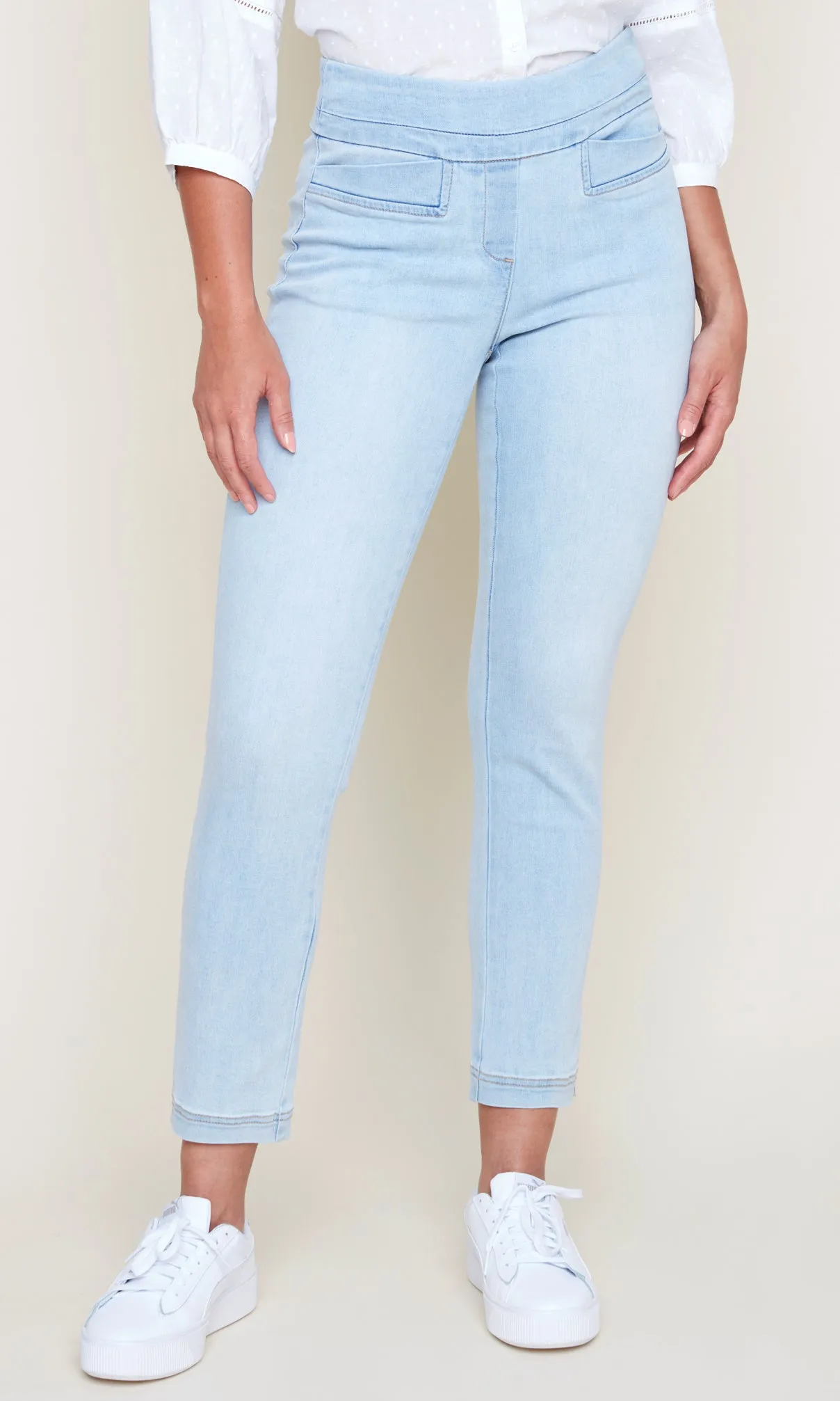 Pull On Bleach Denim sold by Revolution
