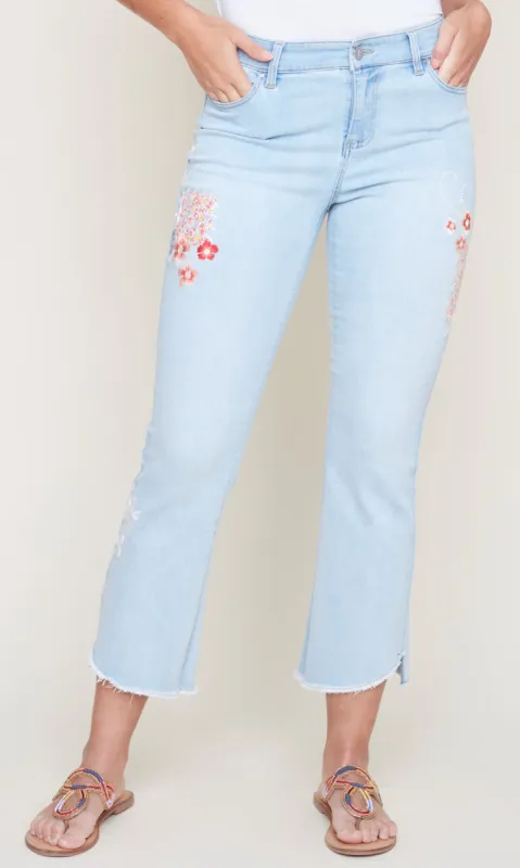 Patched Emboidered Denim sold by Revolution