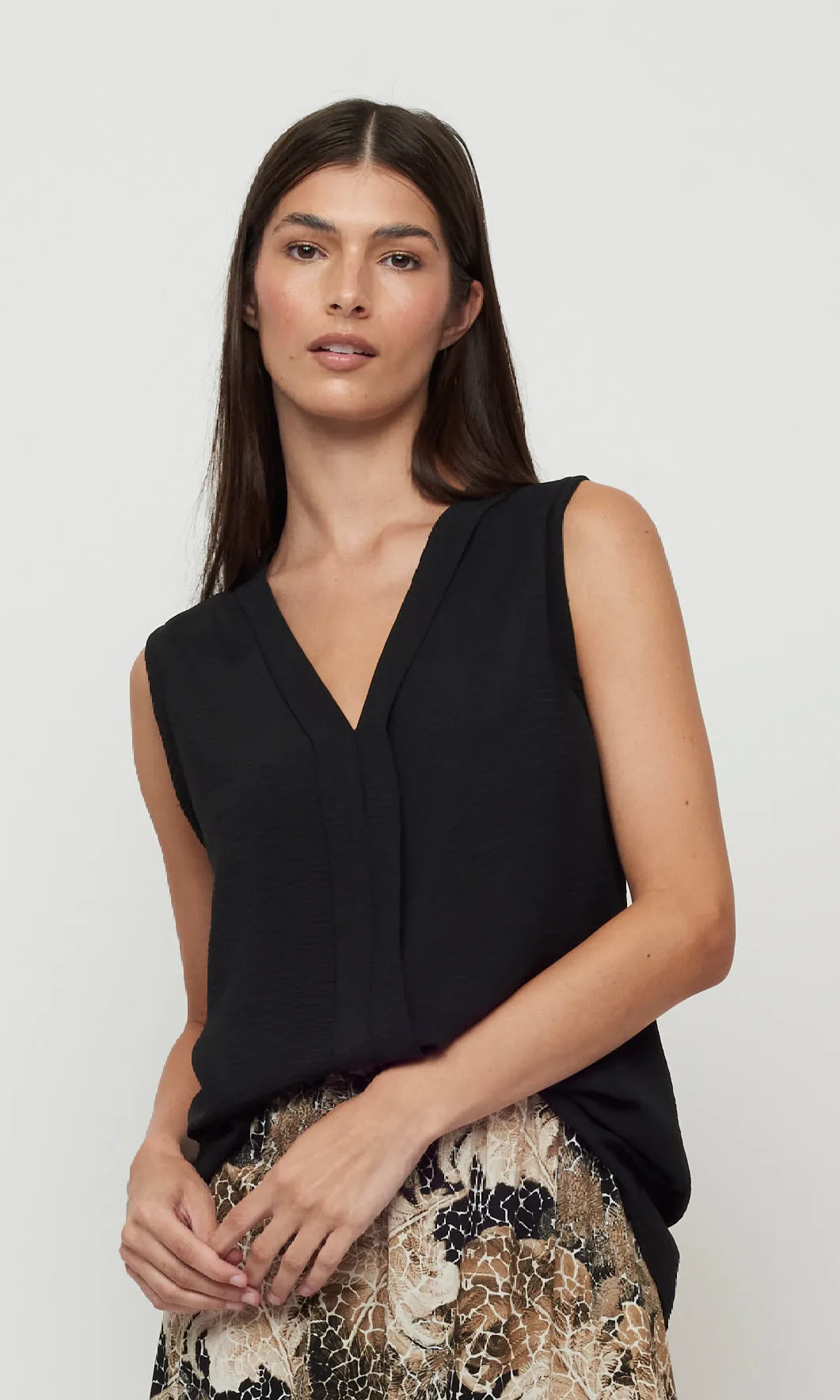 Center Pleat Blouse sold by Revolution Boutique