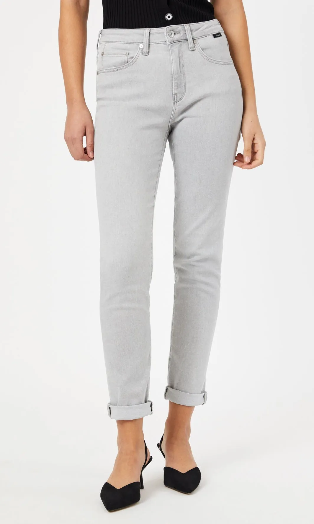 Mid Rise Slim Boyfriend Denim sold by Revolution