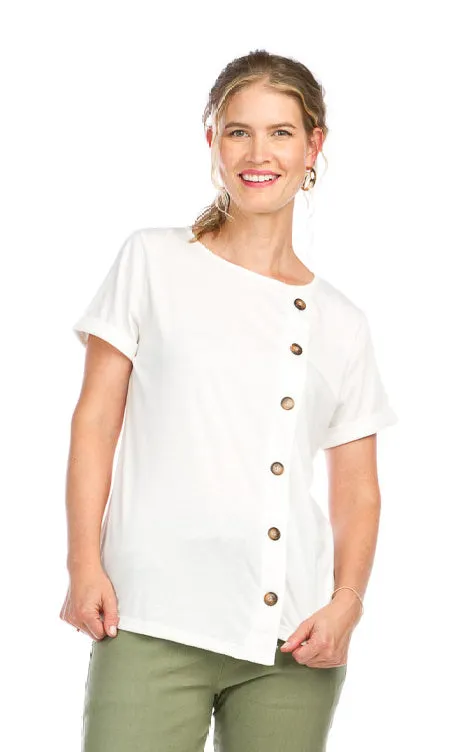 Button Detail Tee sold by Revolution