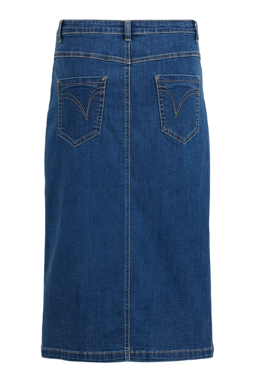Denim Center Slit Skirt sold by Revolution product image thumbnail 2