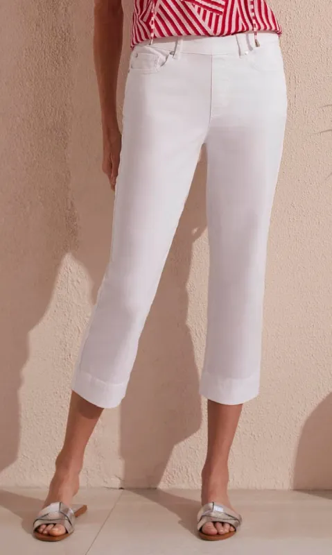 Cotton Pull On Flare Capri sold by Revolution Boutique