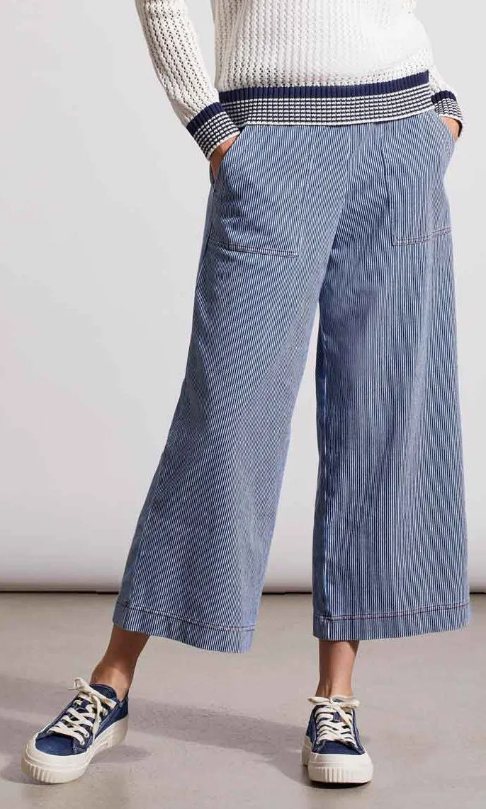 Pinstripe Palazzo Capri sold by Revolution