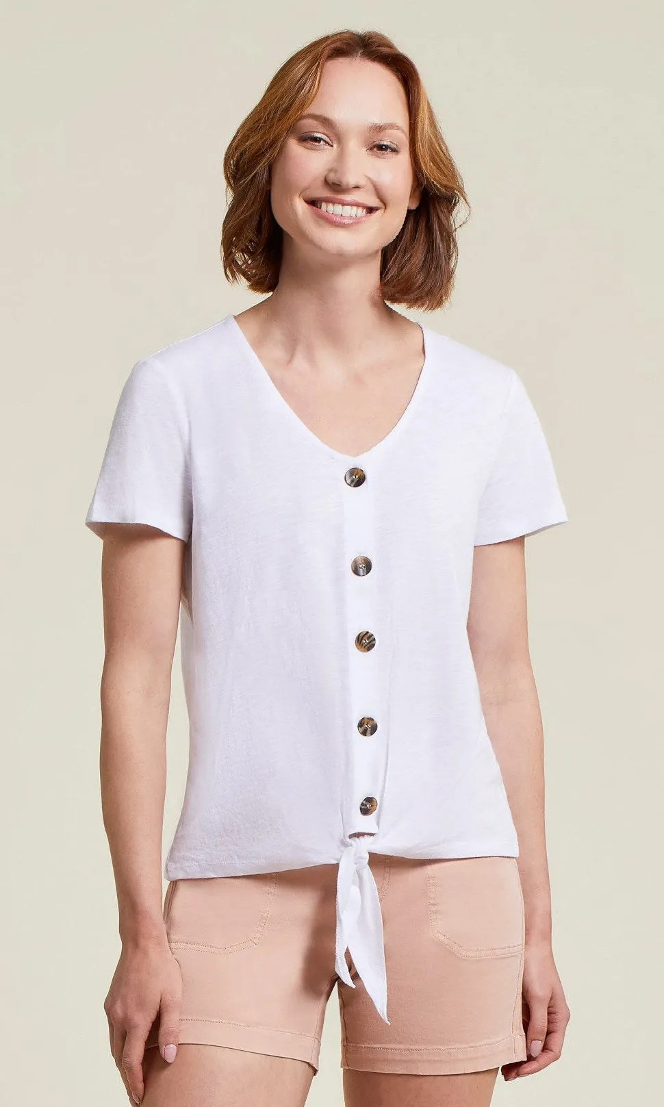 Tie Front Button Top sold by Revolution product image thumbnail 2