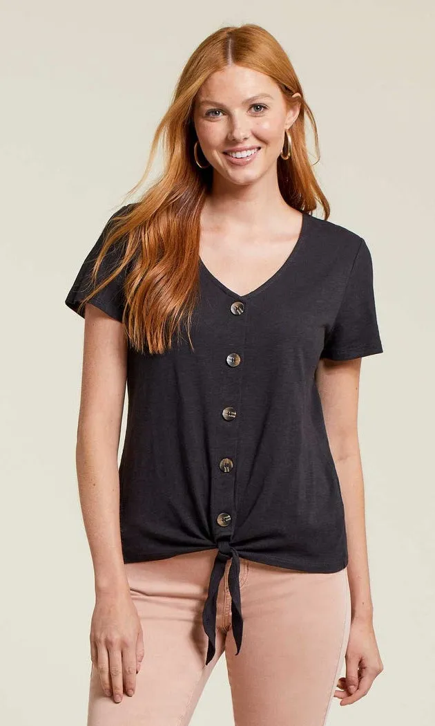 Tie Front Button Top sold by Revolution