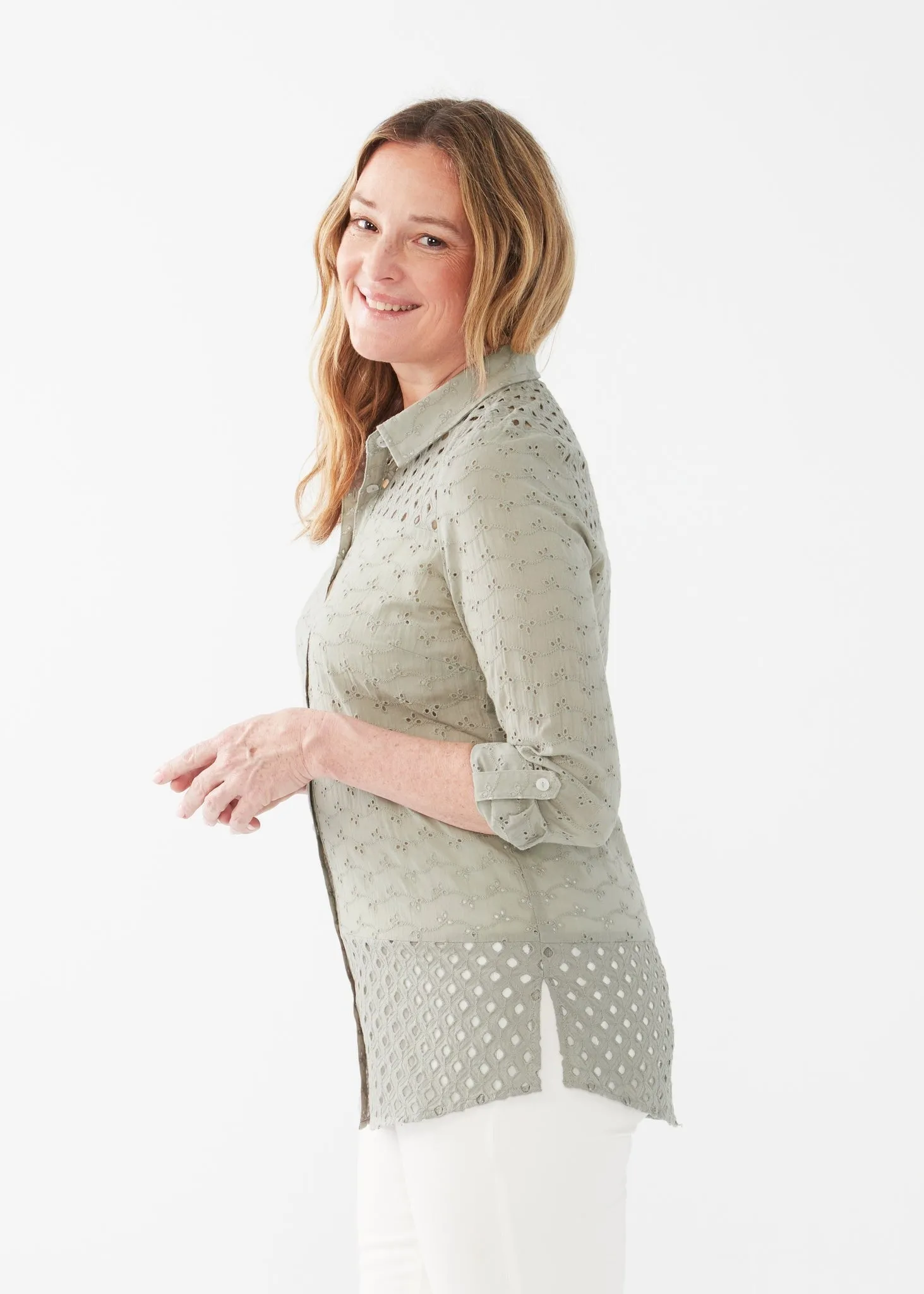 Patchwork Eyelet Tunic Top sold by Revolution product image thumbnail 3