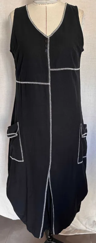 Button Detail Pocket Dress sold by Revolution Boutique