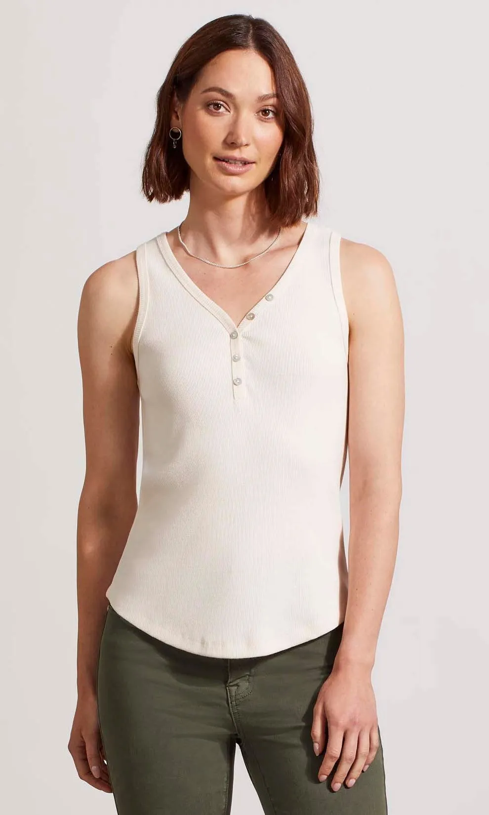Henley Tank Top sold by Revolution Boutique product image thumbnail 3