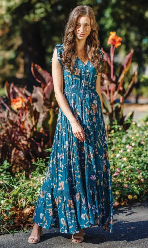 Button Front Maxi Dress sold by Revolution