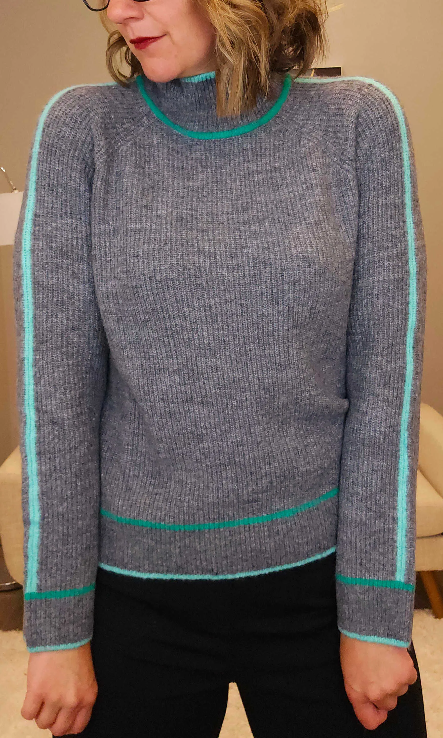 Raglan Mock Neck Sweater sold by Revolution Boutique product image thumbnail 2