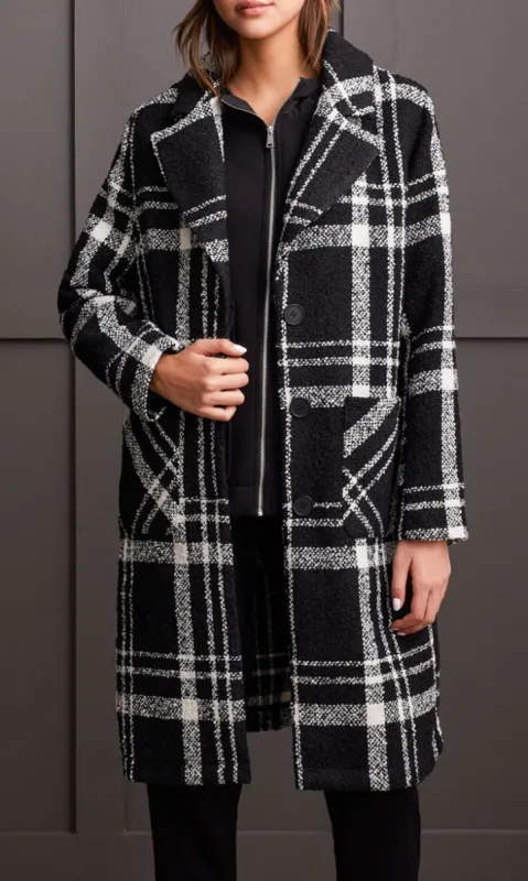 Plaid Pocket Duster Coat sold by Revolution Boutique