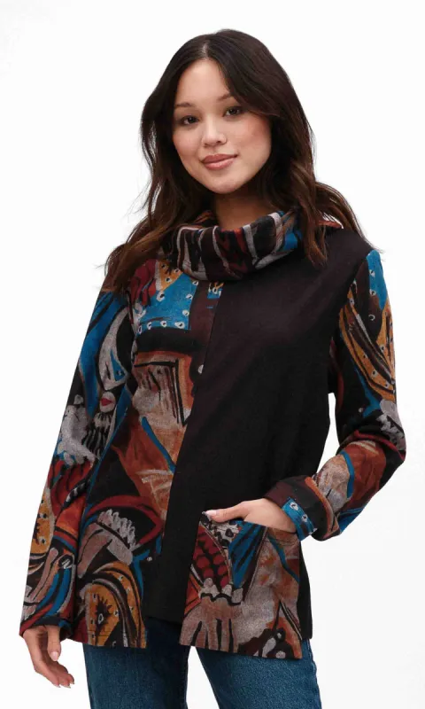 Knit Cowl Neck Top sold by Revolution Boutique