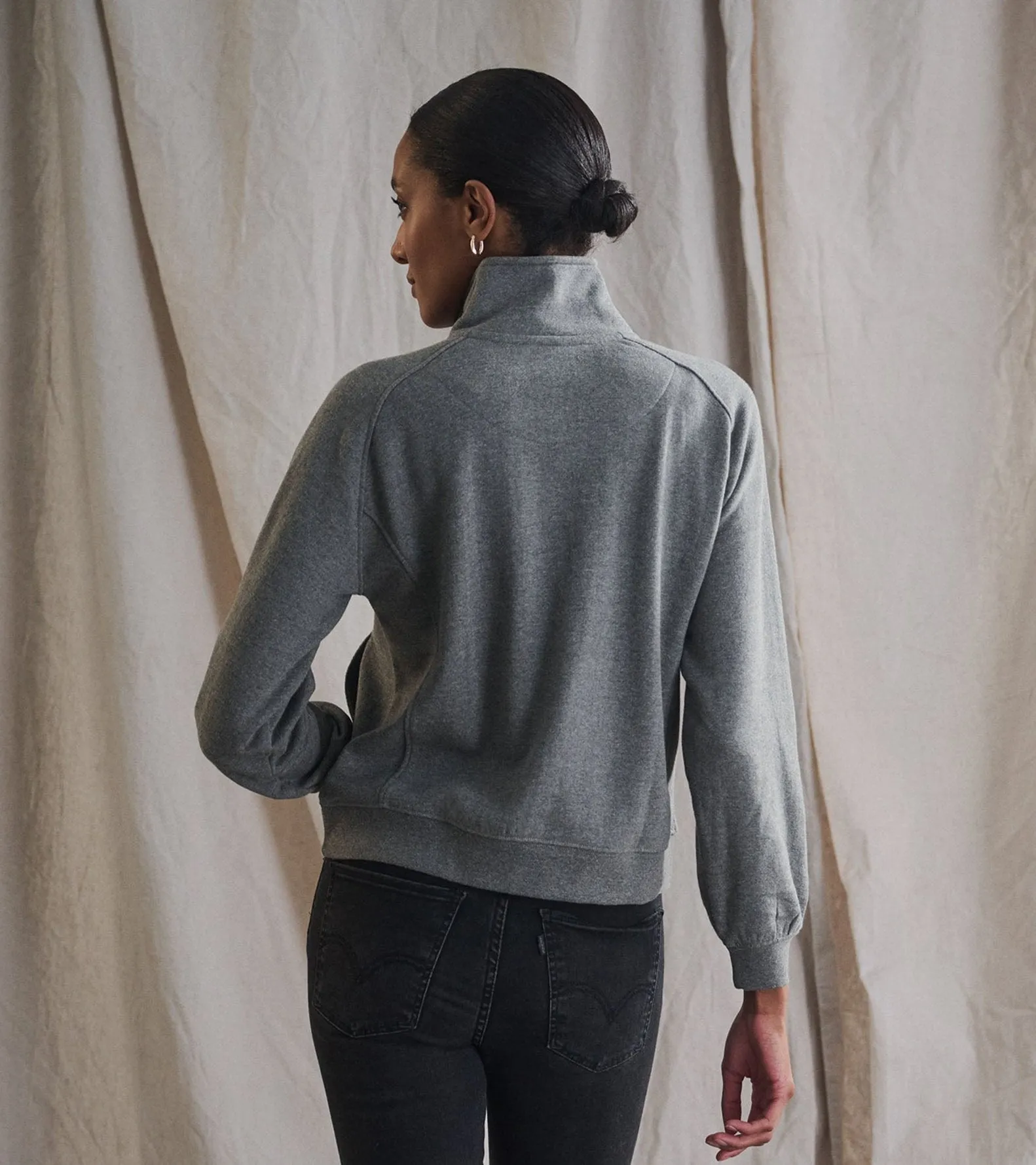 Cotton Pullover Zip Jacket sold by Revolution Boutique product image thumbnail 2